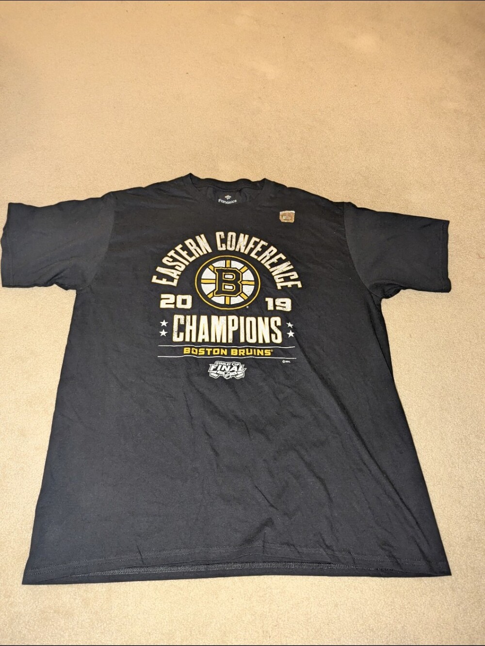 Nwot fanatics NHL 2019 eastern conference champions Boston bruins Sz XL Men's